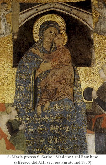 affresco “Madonna col bambino”