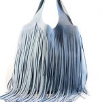 BGY OLIVIA fringes bag azzurro