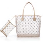 CrucianiCShoppingBagInTulleBeige