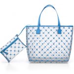 CrucianiCShoppingBagInTulleCobalto