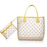 CrucianiCShoppingBagInTulleGiallo