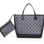 CrucianiCShoppingBagInTulleNera