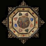 4—Dipinto-su-rame-in-cornice-in-bronzo-dorato-e-pietre-dure—Italia