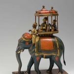 6—Elefante-con-palanchino-in-cartapesta-laccata—India