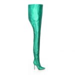 VETEMENTSXMANOLOBLAHNIK- FISHERMAN BOOT – SS17 GREEN