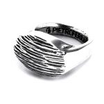 5 anello corteccia argento