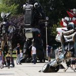 Osijek, 26.08.2015 – U Parku kralja Drzislava osvanuli Transformeri visoki desetak metara