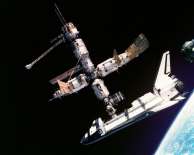 Atlantis Docked to Mir