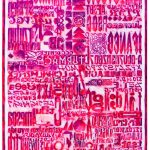 g-milani-frottage-oriente-occidente-magenta-2007-olio-su-tela-145x105cm