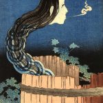 Hokusai_HouseOfBrokenPlates_from100GhostTales_1831-2_woodblockPrint_artsyNET