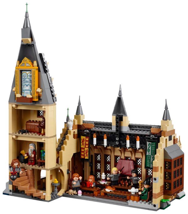 Lego Harry Potter - La Sala Grande di Hogwarts sezione aperta