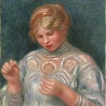 41. Pierre-Auguste Renoir – Ragazza che fa il merletto, ca. 1906_1