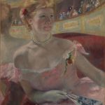 5. Mary Cassatt – Donna con collana di perle in un palchetto, 1879