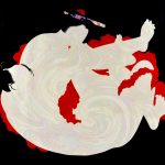 Sisyu_Shunga celebrates the pleasure of lovemaking_2018_acrilico su tela_ferro_cm 160×220