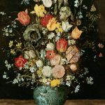 Bouquet di fiori in vaso blu – Jan Brueghel
