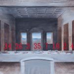 Yue Minjun, Digitalized survival, 2019