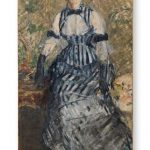 9. Manet Donna con vestito a righe