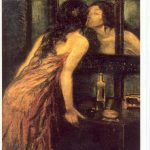 Bacio allo specchio, 1913, olio su tela