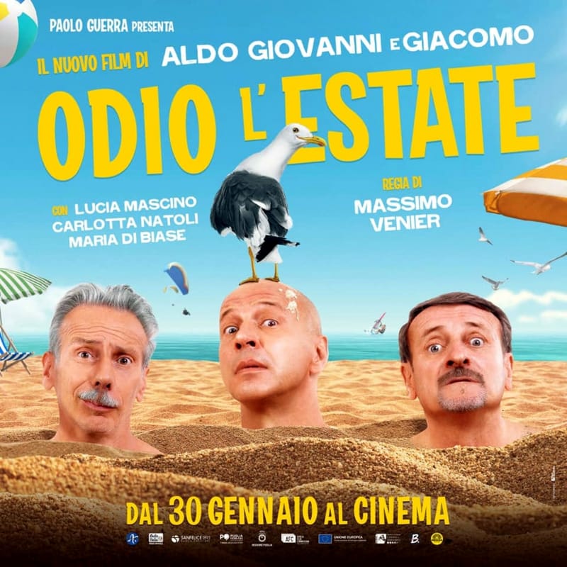 Odio l'estate locandina film Aldo Giovanni e Giacomo-2