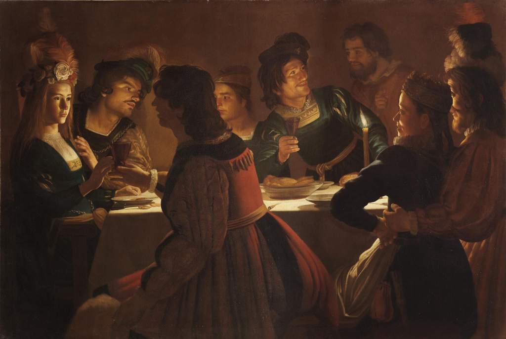 Gerrit van Honthorst, detto Gherardo delle Notti Cena con sponsali