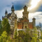 Il castello Disnery , Neuschwanstein in Baviera, Germania