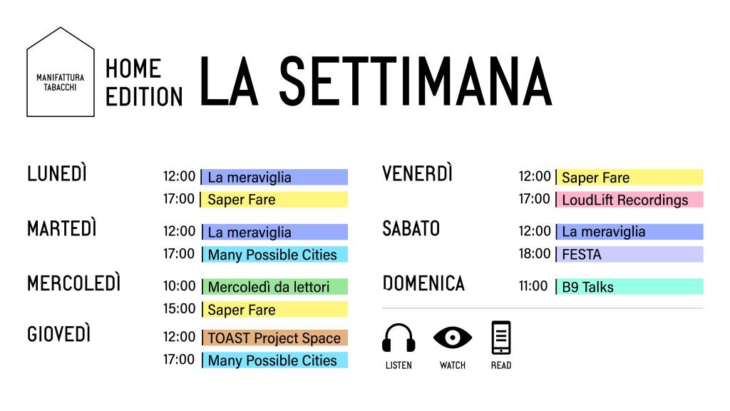 Manifattura Tabacchi Home Edition_Palinsesto