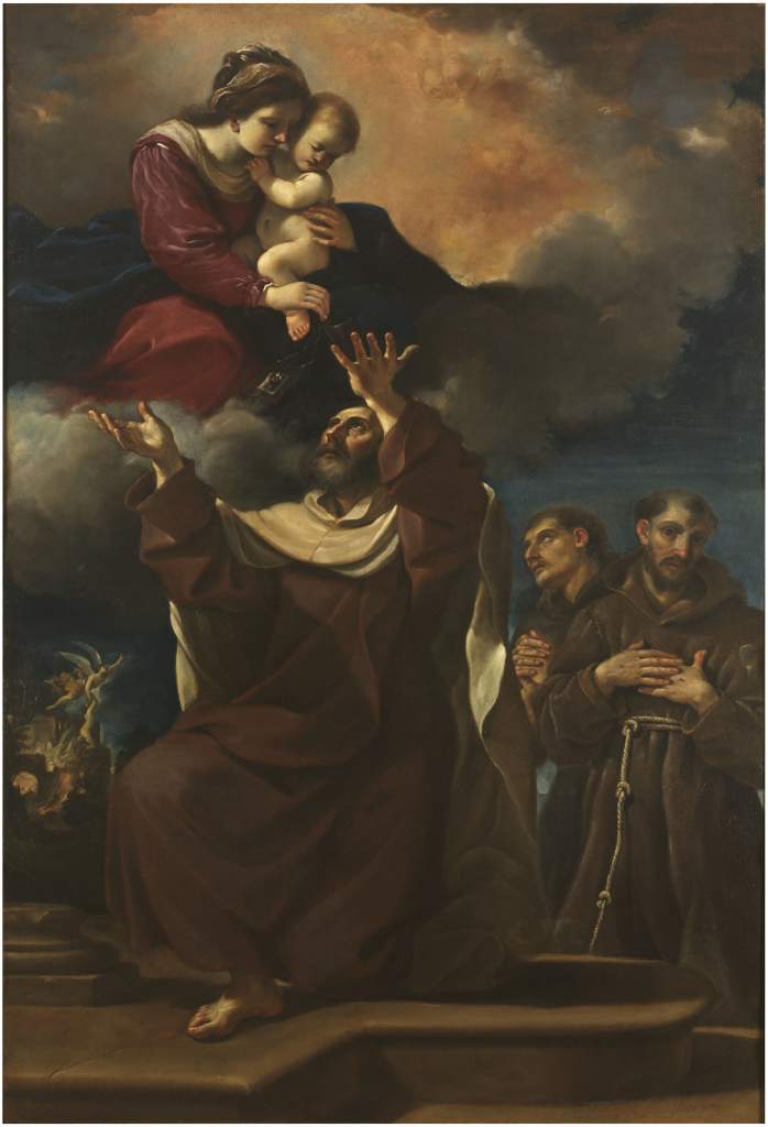 Guercino, Madonna del Carmine e santi