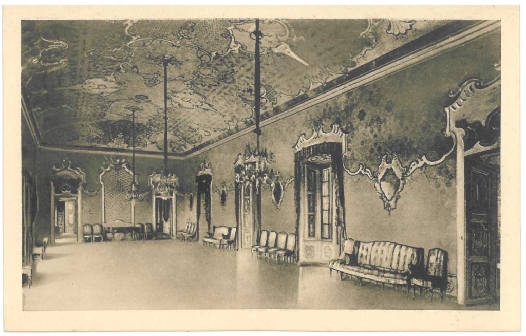 sala da ballo antica cartolina