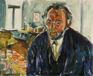 Autoritratto dopo la Spagnola, 1919, Edvard Munch