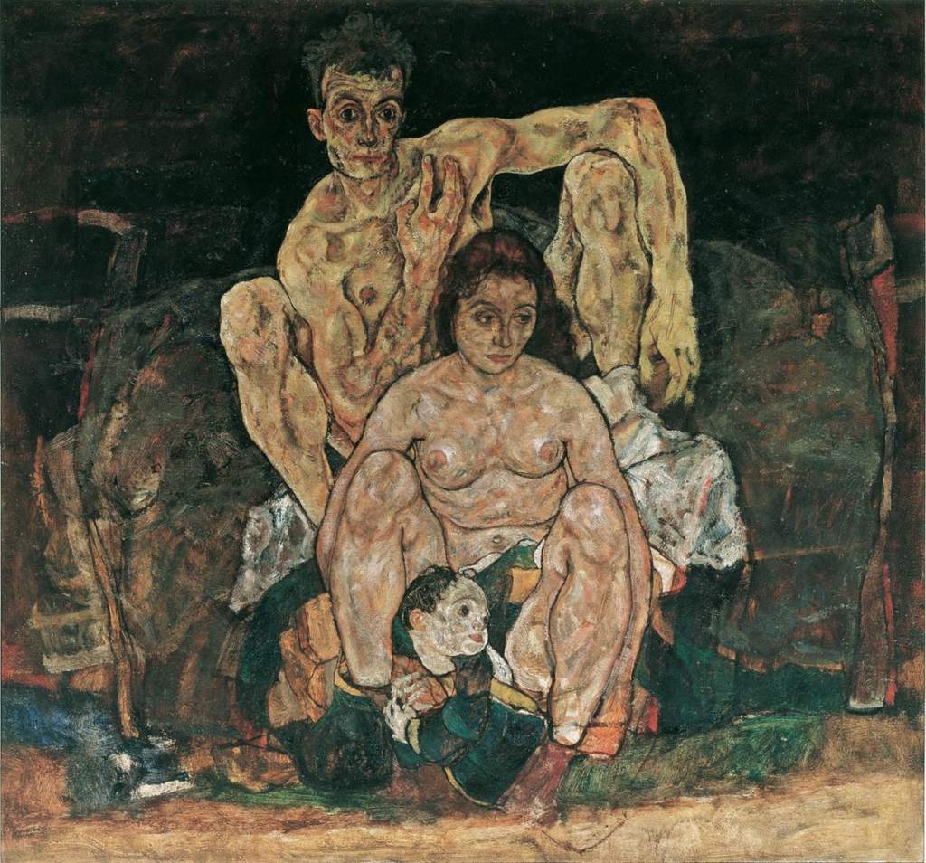 La famiglia, 1918, Egon Schiele