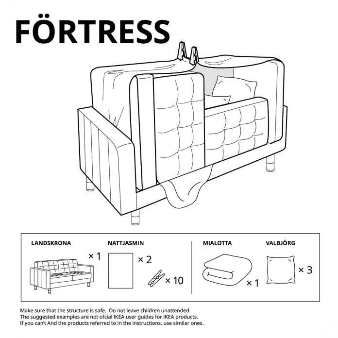 IKEA insegna come costruire fortini