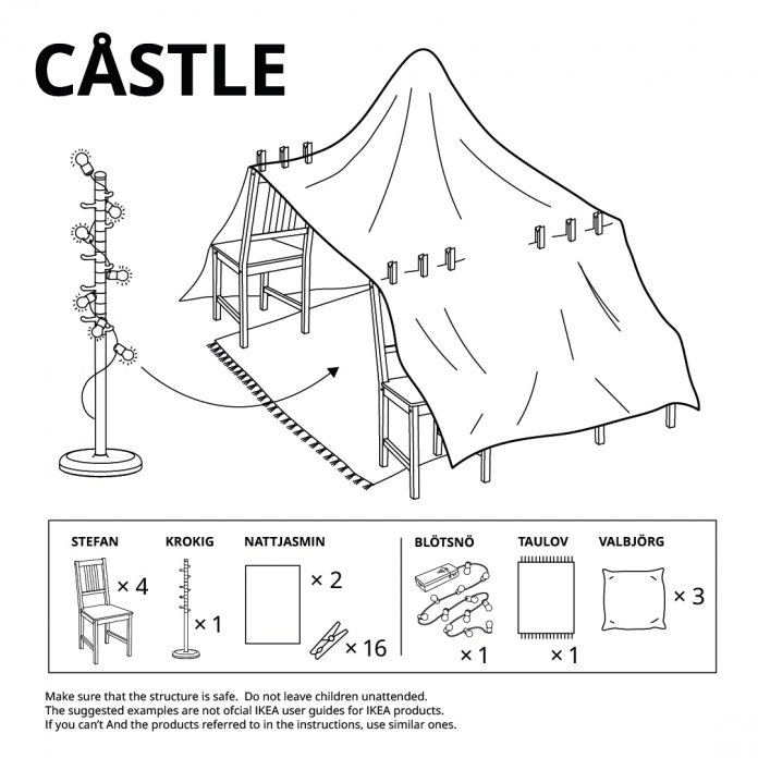 IKEA insegna come costruire fortini