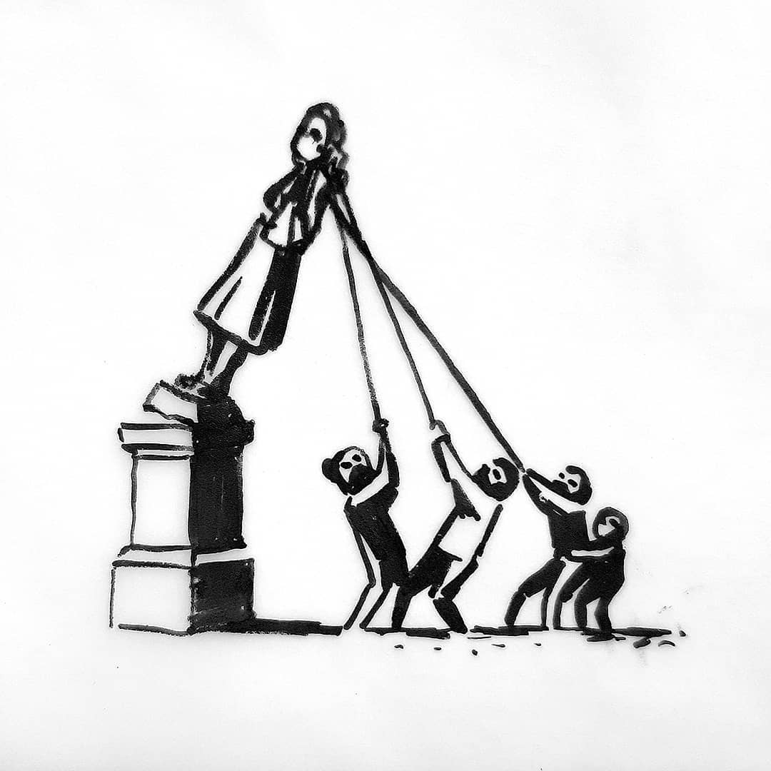 Banksy progetto statua schiavista