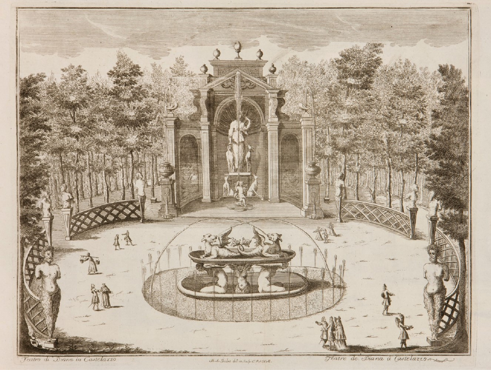 Immagine storica del teatro di diana del 1743