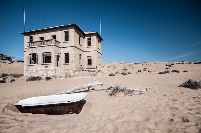 vista esterna di una casa a Kolmanskop