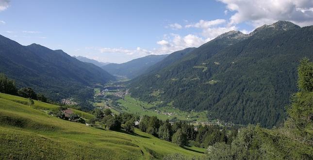 vista panoramica della val Rendena