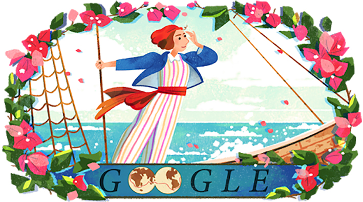 Jeanne Baret l’esploratrice e botanica Doodle di Google