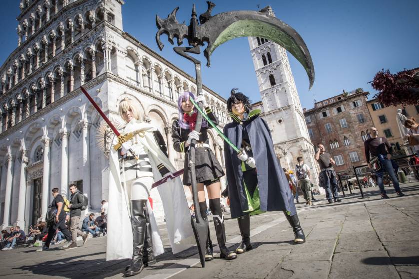 cosplay in piazza a lucca