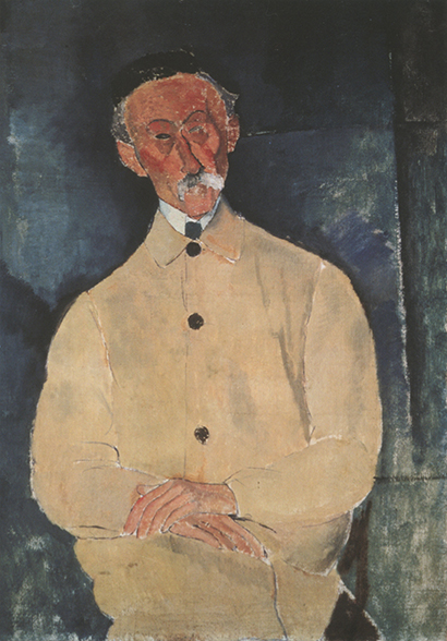 quadro di Modigliani_Ritratto di Lepoutre, 1916