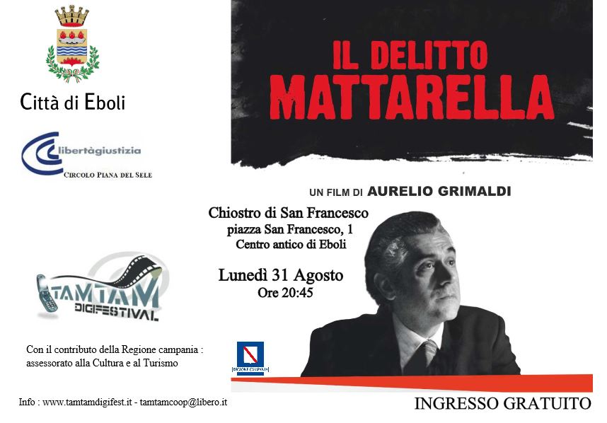 manifesto del film Il delitto Mattarella a Eboli