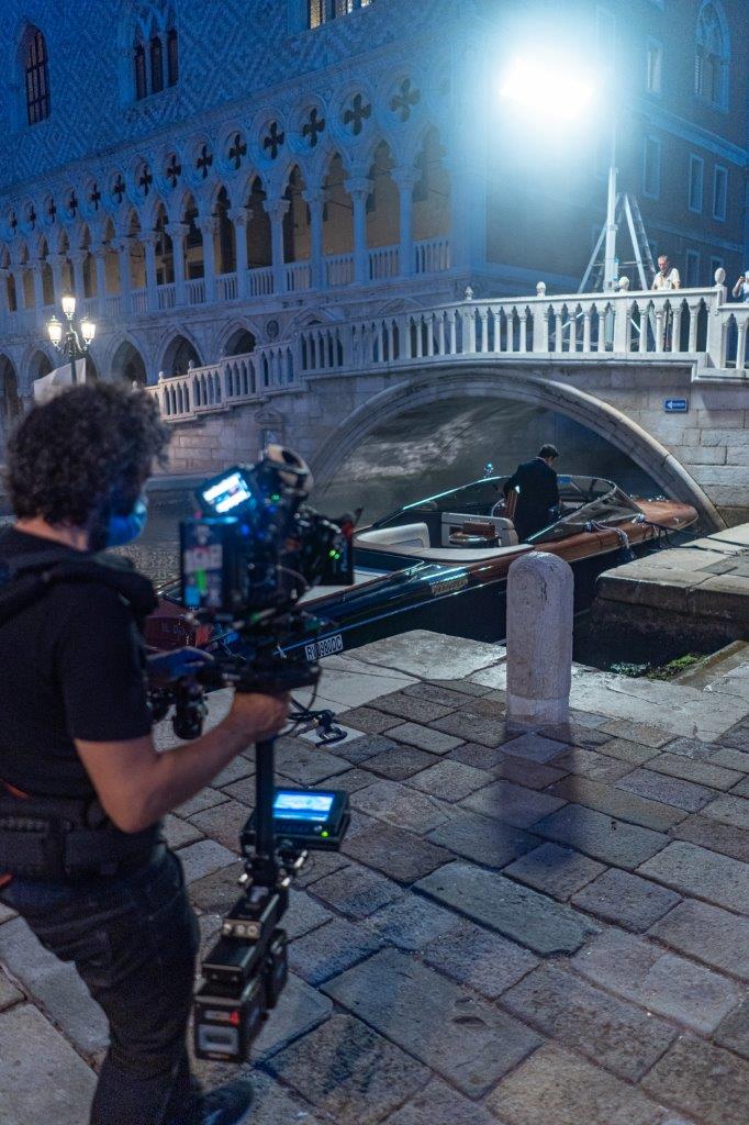 alcune immagini delle riprese del cortometraggio con Pierfrancesco Favino a Venezia