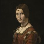 Leonardo da Vinci, Portrait of a Lady from the Court of Milan known as La Belle Ferronnière – Portrait d’une dame de la cour de Milan, dite La Belle Ferronnière © RMN-Grand Palais (Musée du Louvre) Michel Urtado
