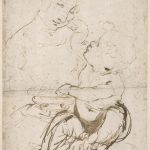 Leonardo da Vinci, Study of the Virgin and Child, known as Madonna with a Fruit Bowl – Étude de Vierge à l’Enfant, dite Madone aux fruits © RMN-Grand Palais (Musée du Louvre) Michel Urtado