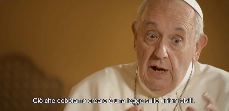 Papa Francesco unioni gay, un estratto del documentario