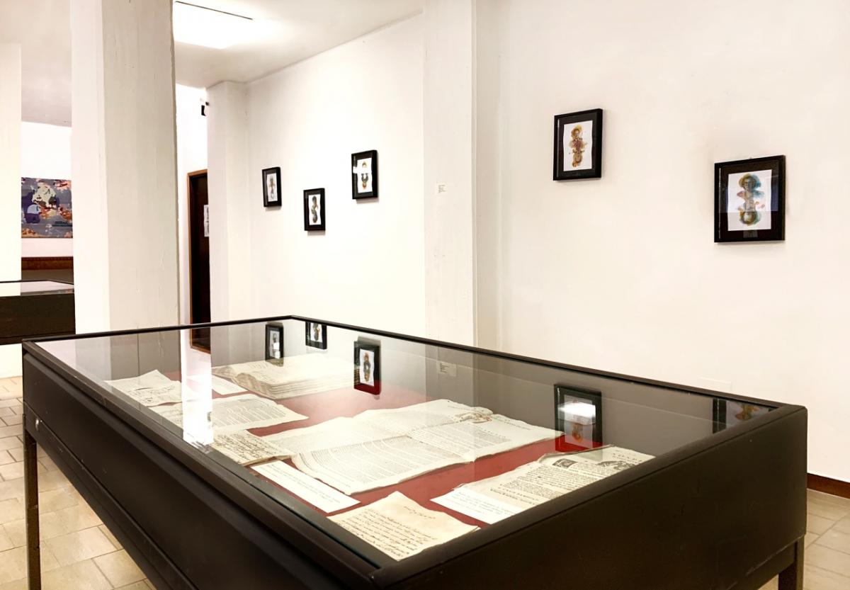 Mario Vespasiani “Ritratti interno della mostra all'archivio di stato di Pesaro