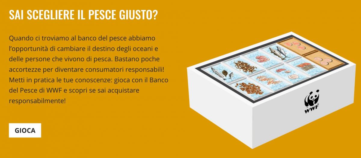 Maccio Capatonda "vittima" del WWF immagine della guida del wwf per sensibilizzare sul consumo del pesce