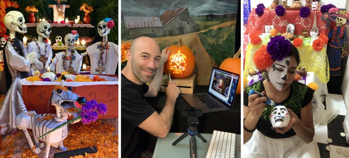 Halloween a Hell di Airbnb, attività online su come tagliare le zucche o sulla feste del Dìa de los muertos