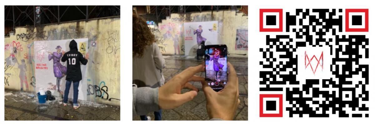 TVBOY, prima opera di street art non deturpabile qrcode