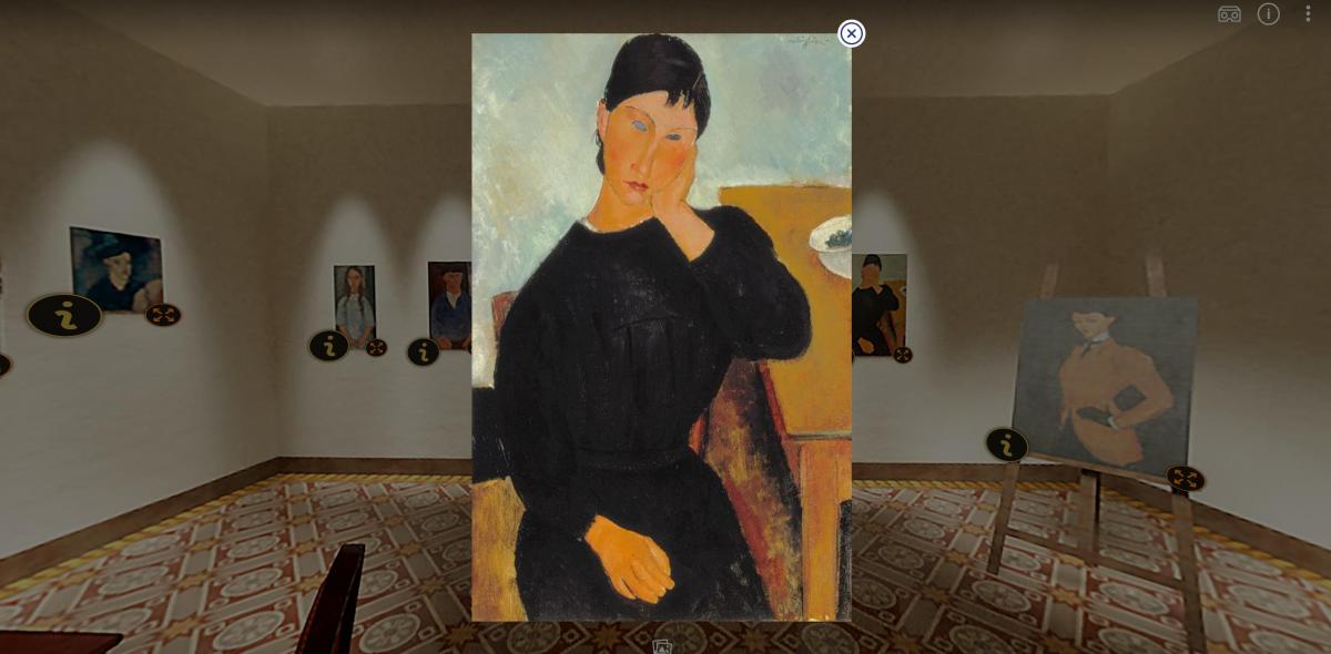 Nel segno di Modigliani ingrandimento di un'opera