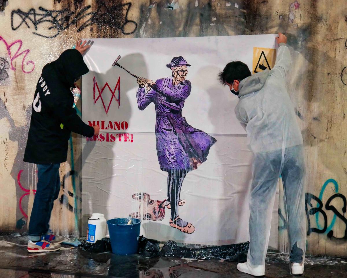 TVBOY, prima opera di street art non deturpabile durante l'applicazione